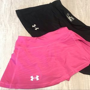 Under Armour skirt Girl Small Two Black Pink skort
